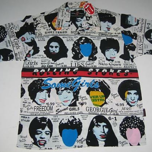 dragonfly Other - Rolling stones "some girls" button up shirt